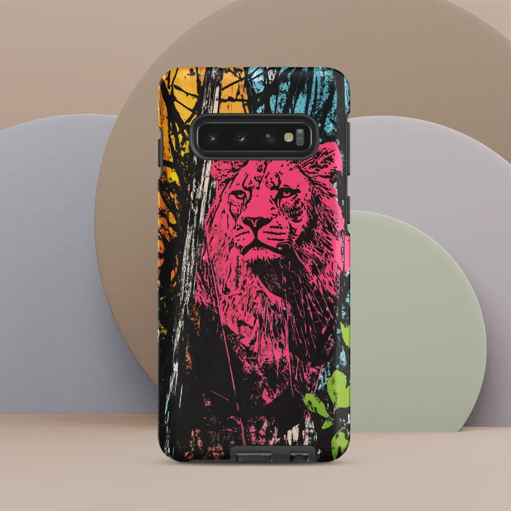 Fierce Vibrance: The Pink Lion