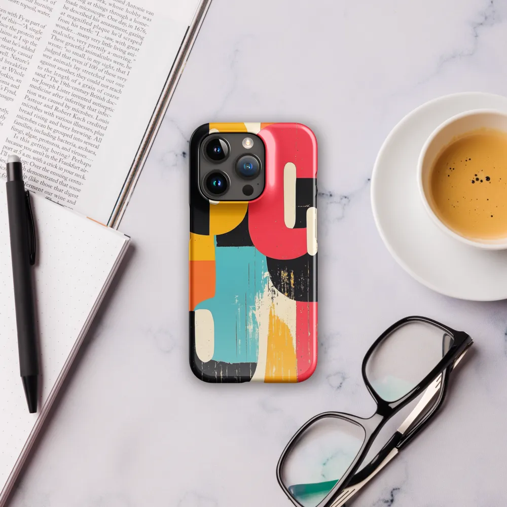 Colorful Curves: Numbers in Harmony | Phone Case |  15 Pro | Snap Case | Glossy
