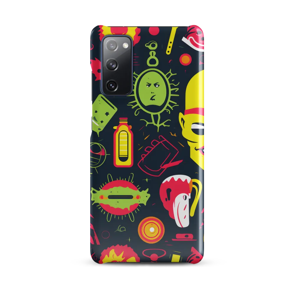 Neon Revelry: A Quirky Exploration of Modern Pop Art | Phone Case |  S20 FE | Snap Case | Glossy