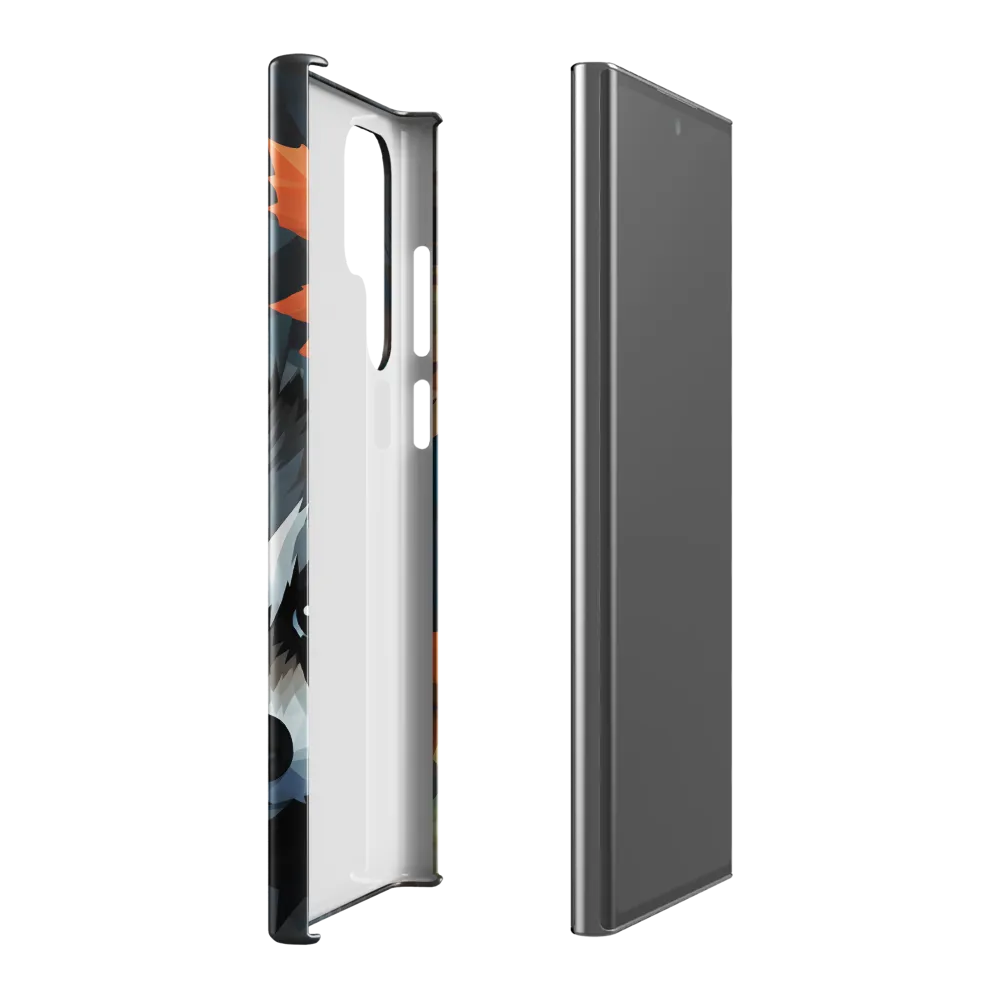Whispers of Autumn: The Raccoon's Gaze | Phone Case |  S22 Ultra | Snap Case | Glossy