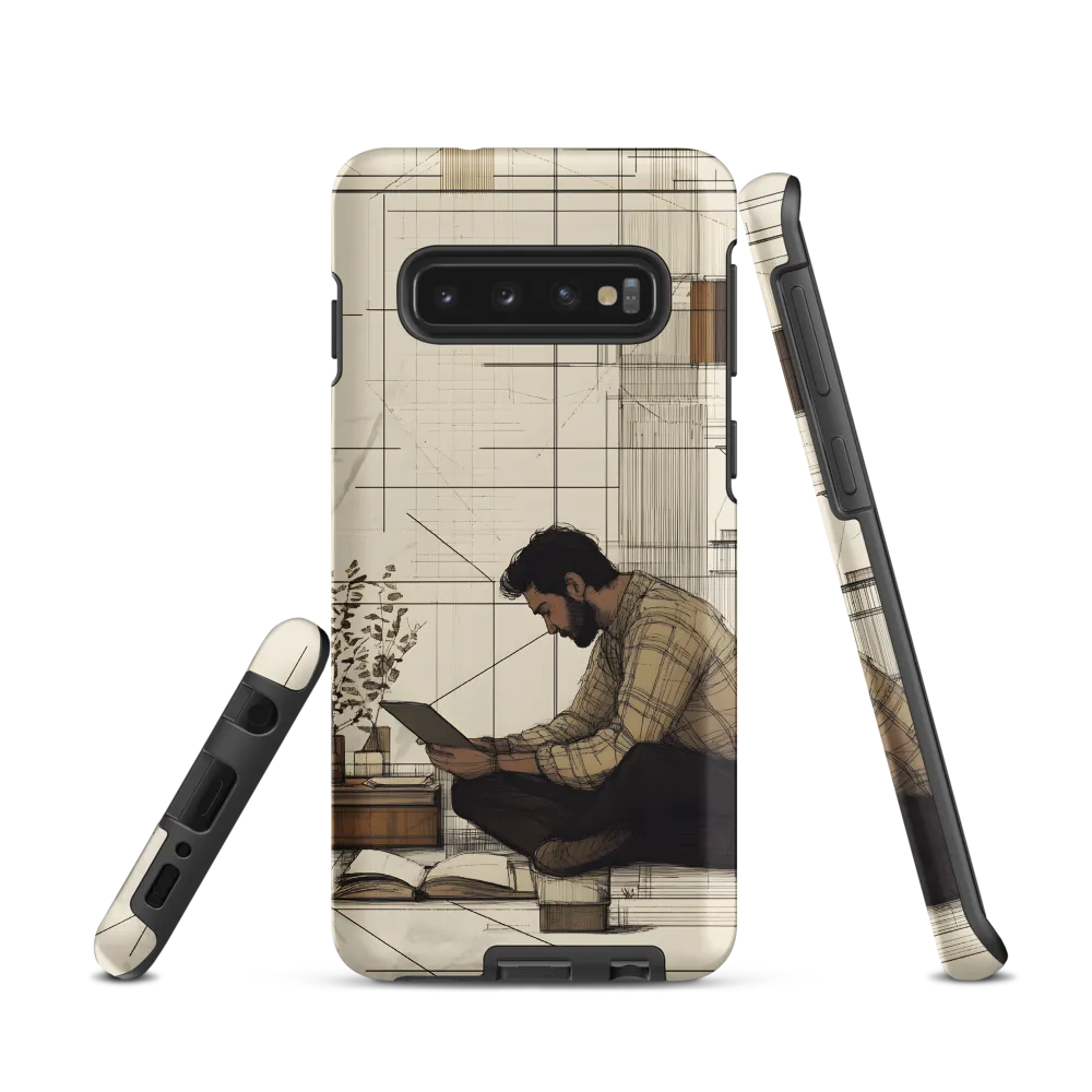 Quiet Reflections in Line | Phone Case |  S10 | Tough Case | Matte