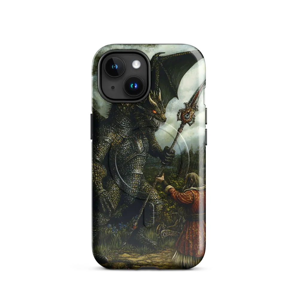The Confrontation: Dragon vs. Wizard | Phone Case |  15 | MagSafe® Tough Case | Glossy