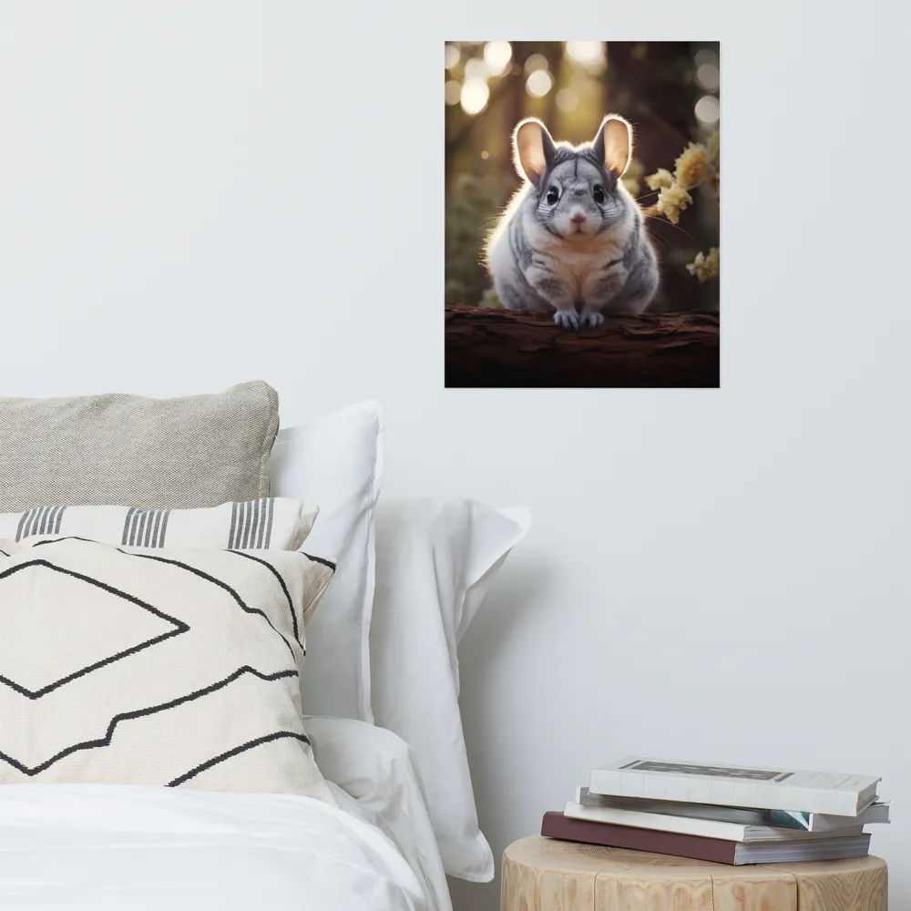 Curious Chinchilla in the Forest | Poster | 16″×20″