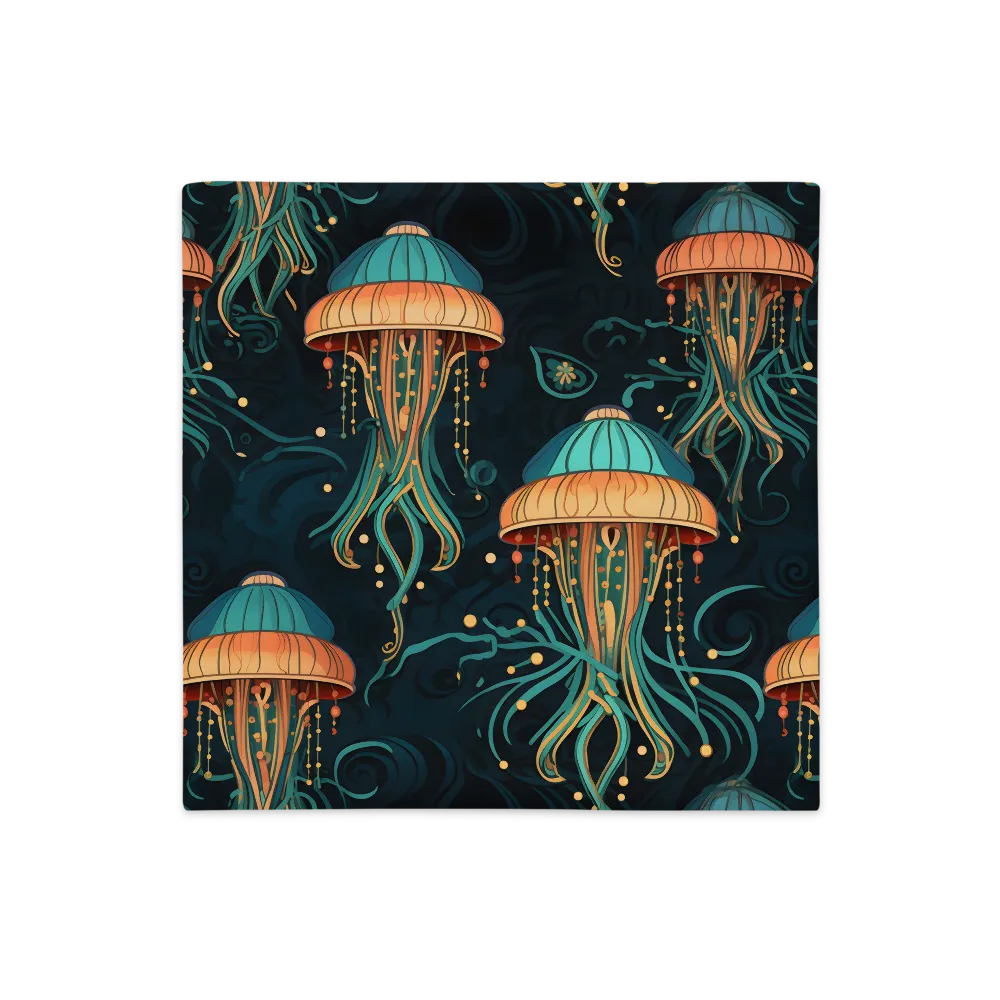 Symphony of Jellyfish | Pillow Case | 18″×18″