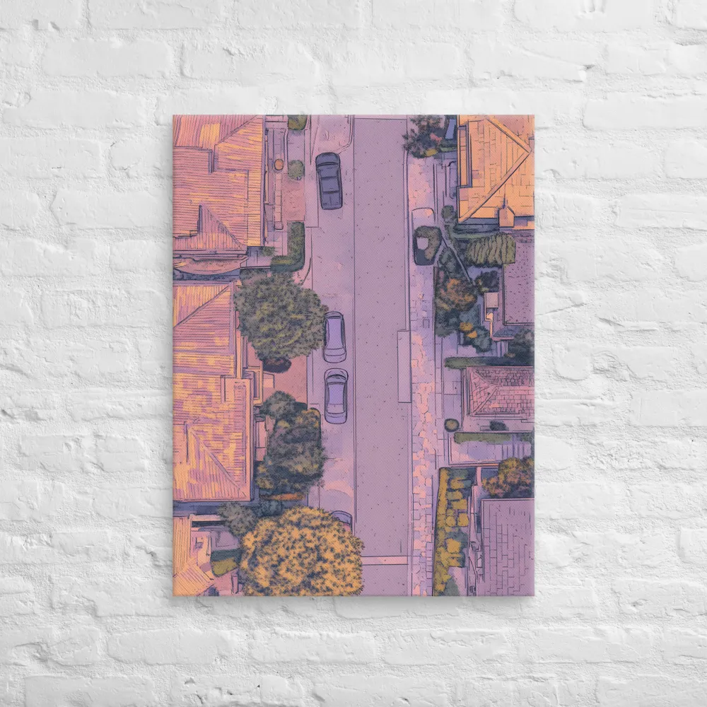 Aerial Serenity: Suburban Oasis | Canvas | 24″×32″