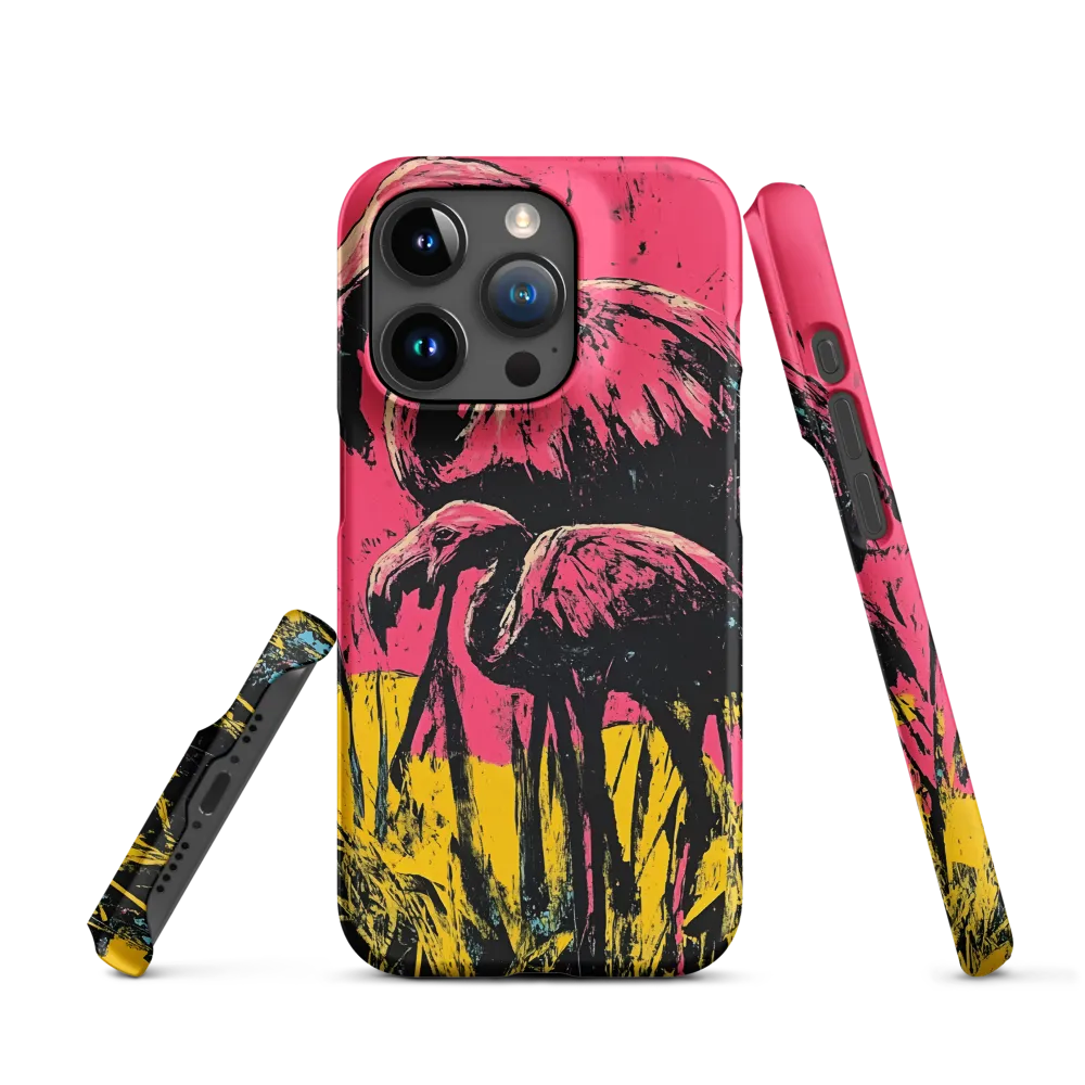 Flamingo Duet: A Pop Art Expression