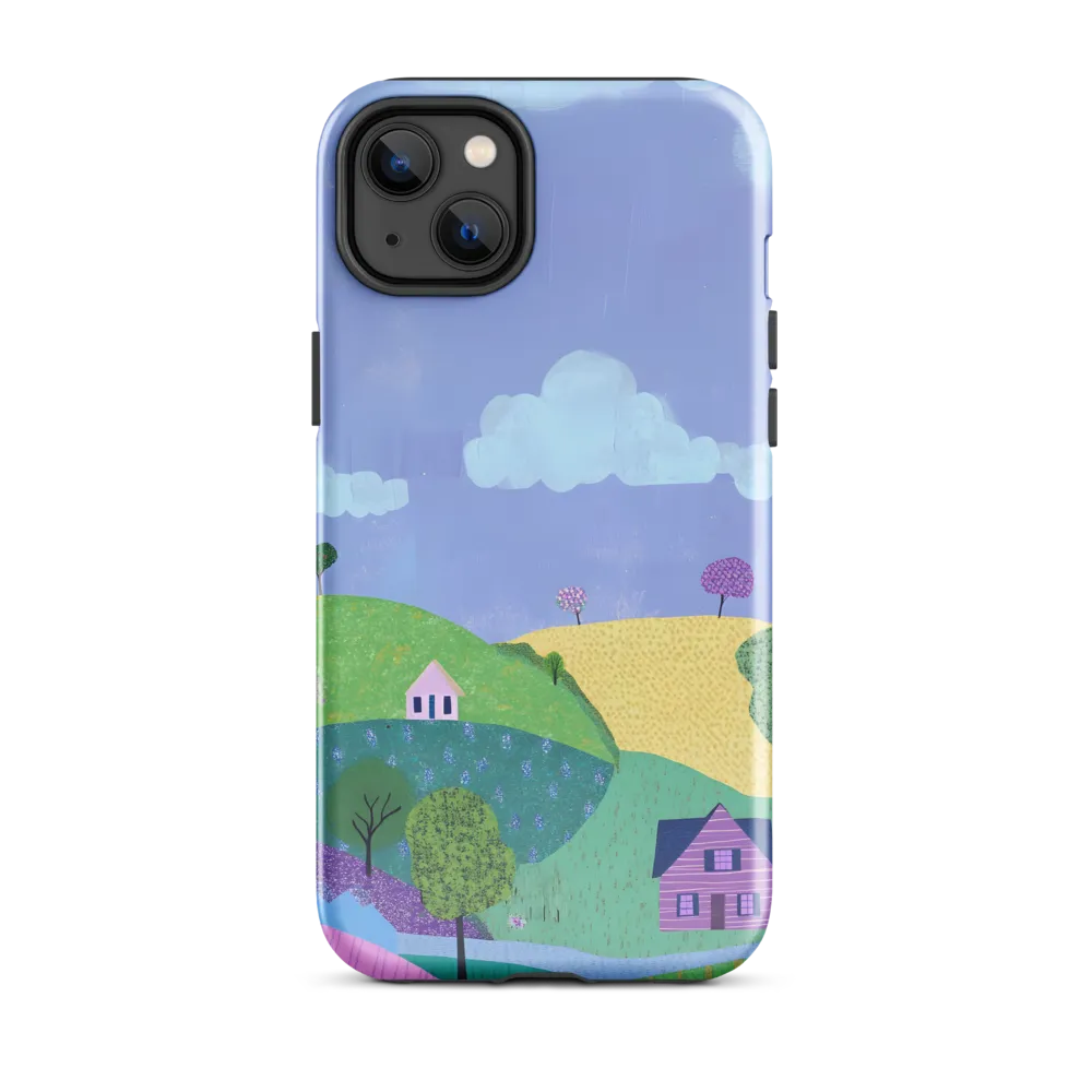 Whimsical Hills and Quaint Homes | Phone Case |  14 Plus | Tough Case | Glossy