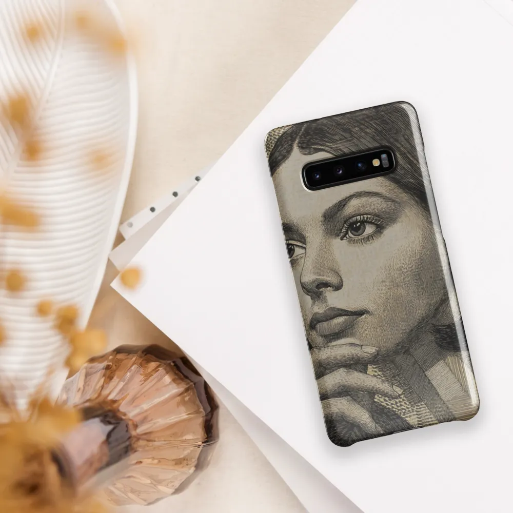 Contemplative Reflection | Phone Case |  S10 Plus | Snap Case | Glossy