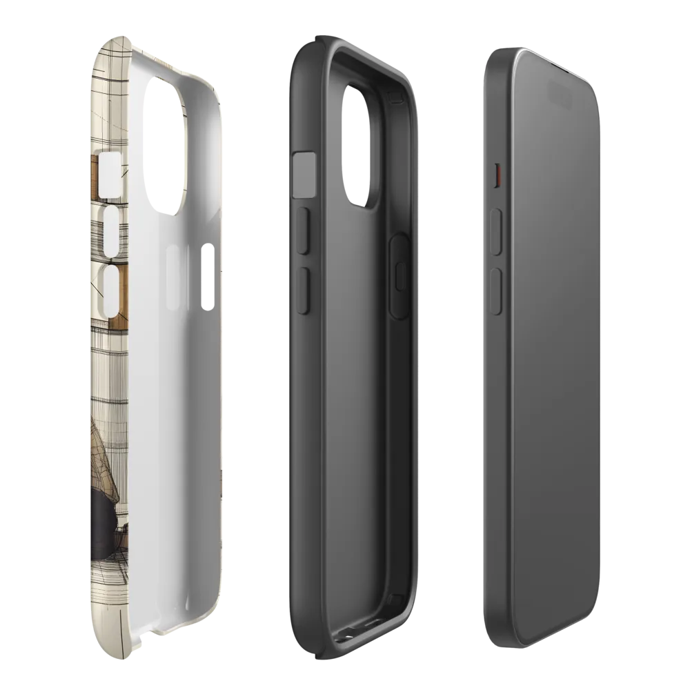Quiet Reflections in Line | Phone Case |  15 | Tough Case | Matte
