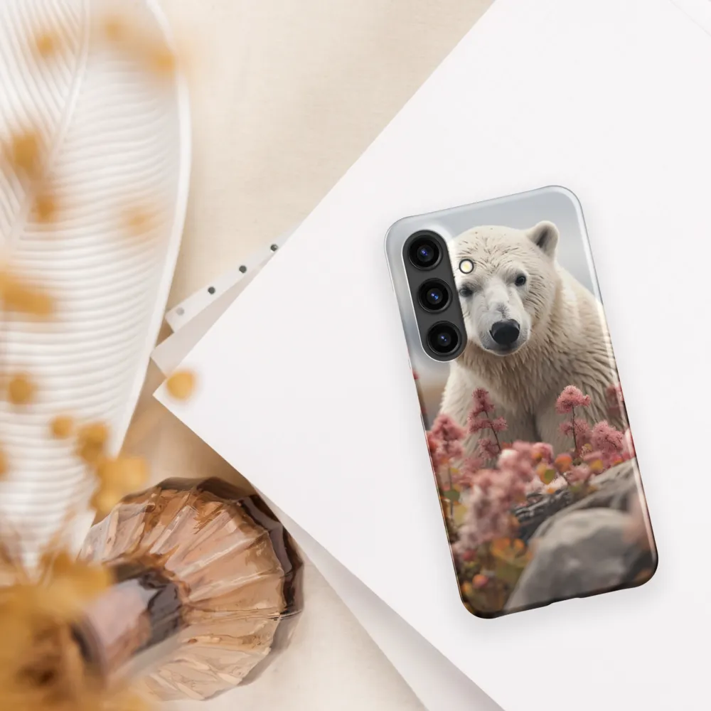 Curiosity Among Blooms: The Polar Bear
