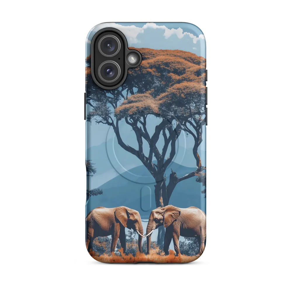 Elephants Amidst Serenity