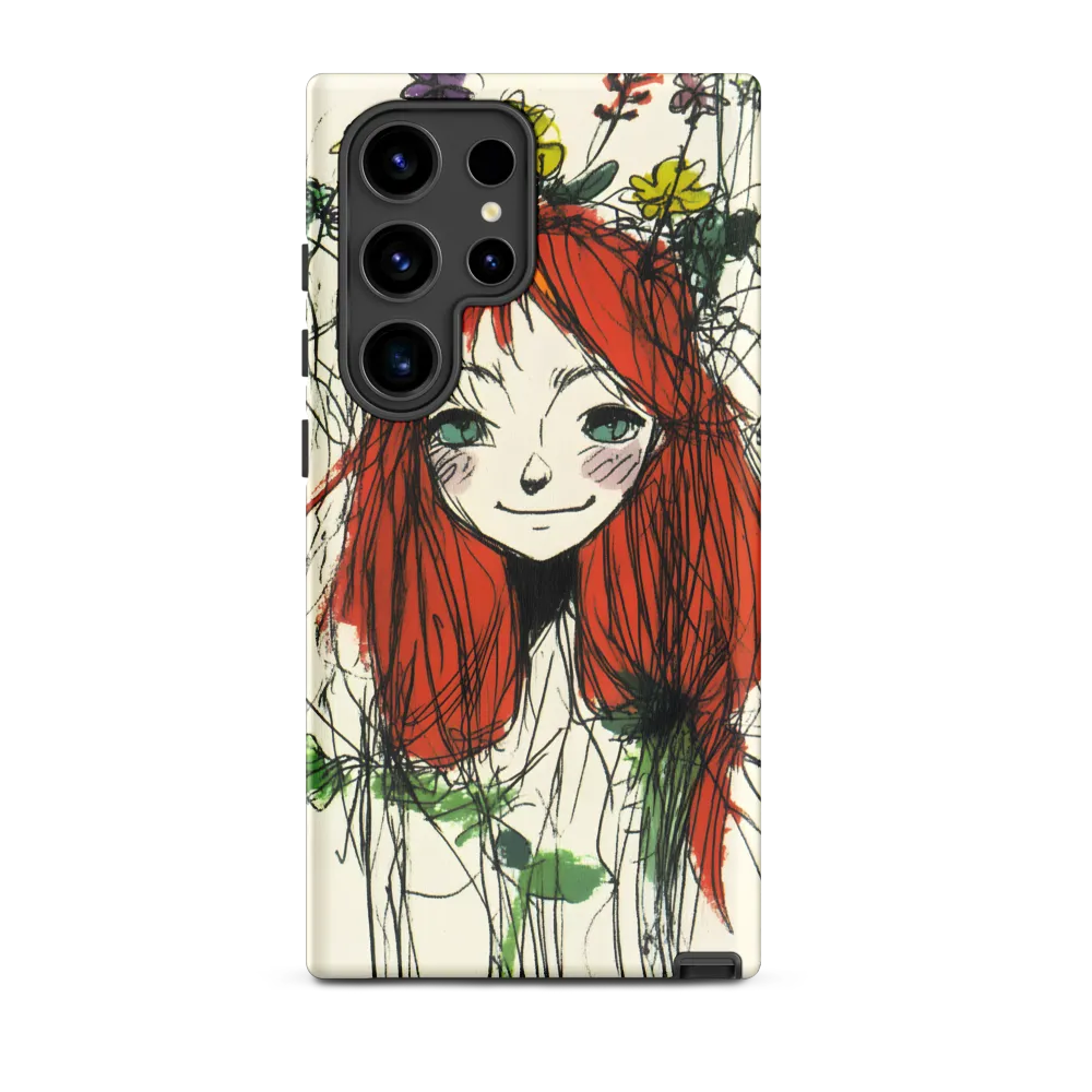 Whimsical Floral Portrait