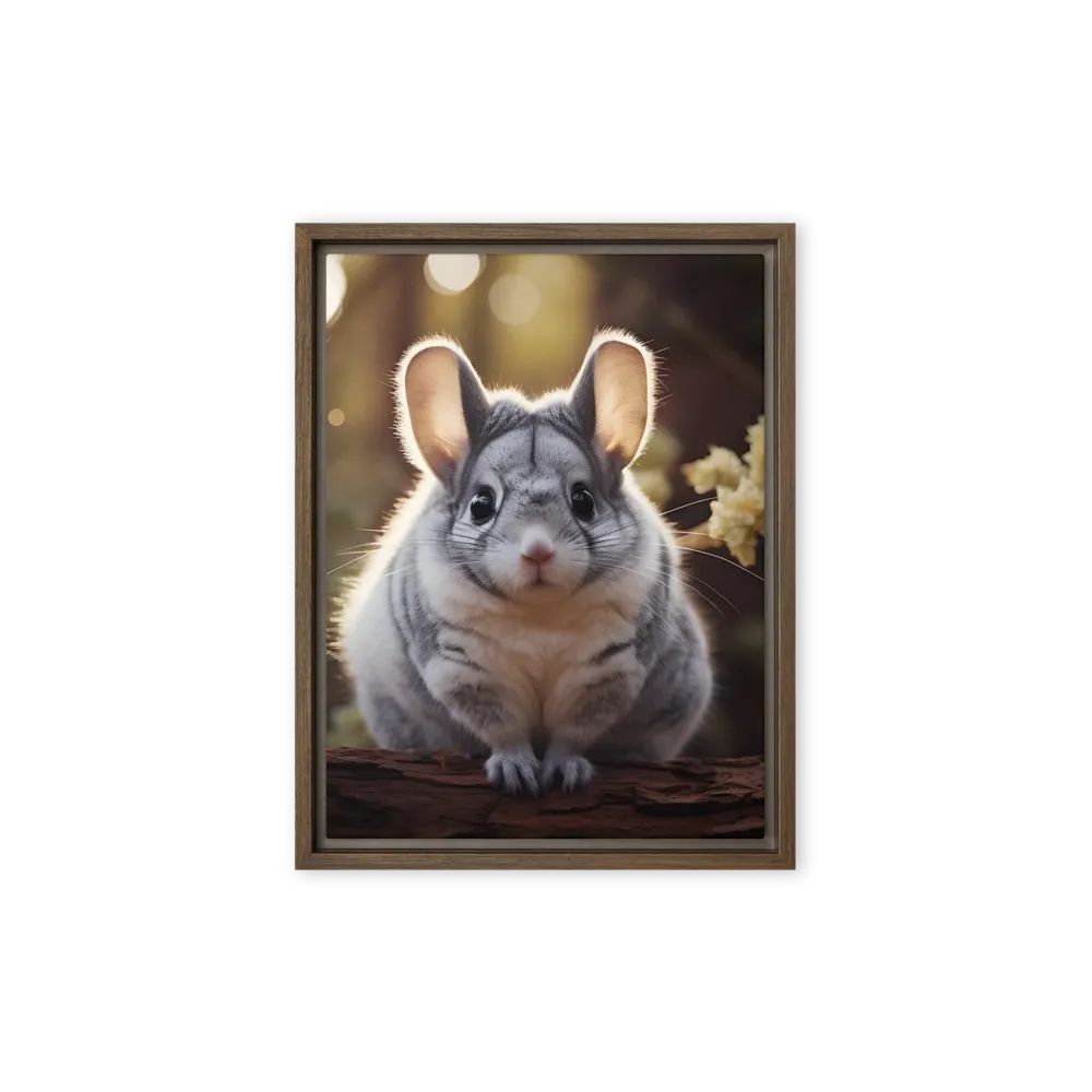 Curious Chinchilla in the Forest