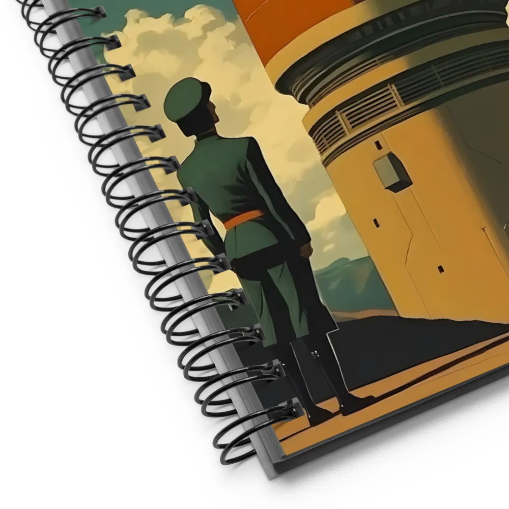 Sentinel of the Orange Tower | Spiral Notebook