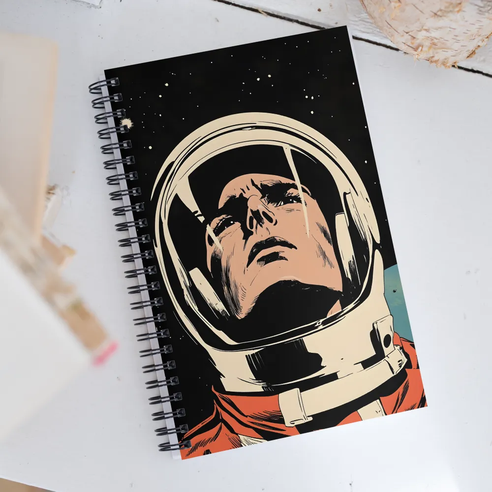 Gaze of the Astronaut | Spiral Notebook