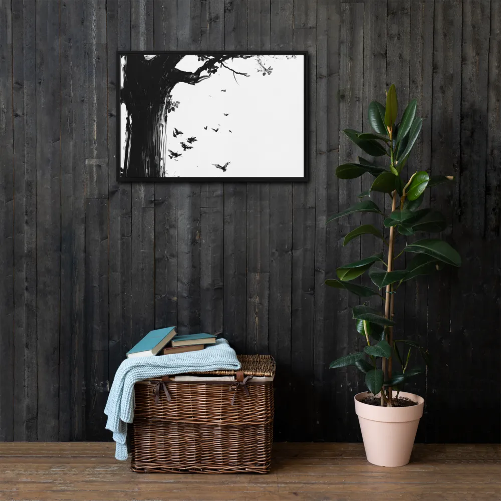 Whispers of Nature | Canvas with Black Frame | 20″×30″