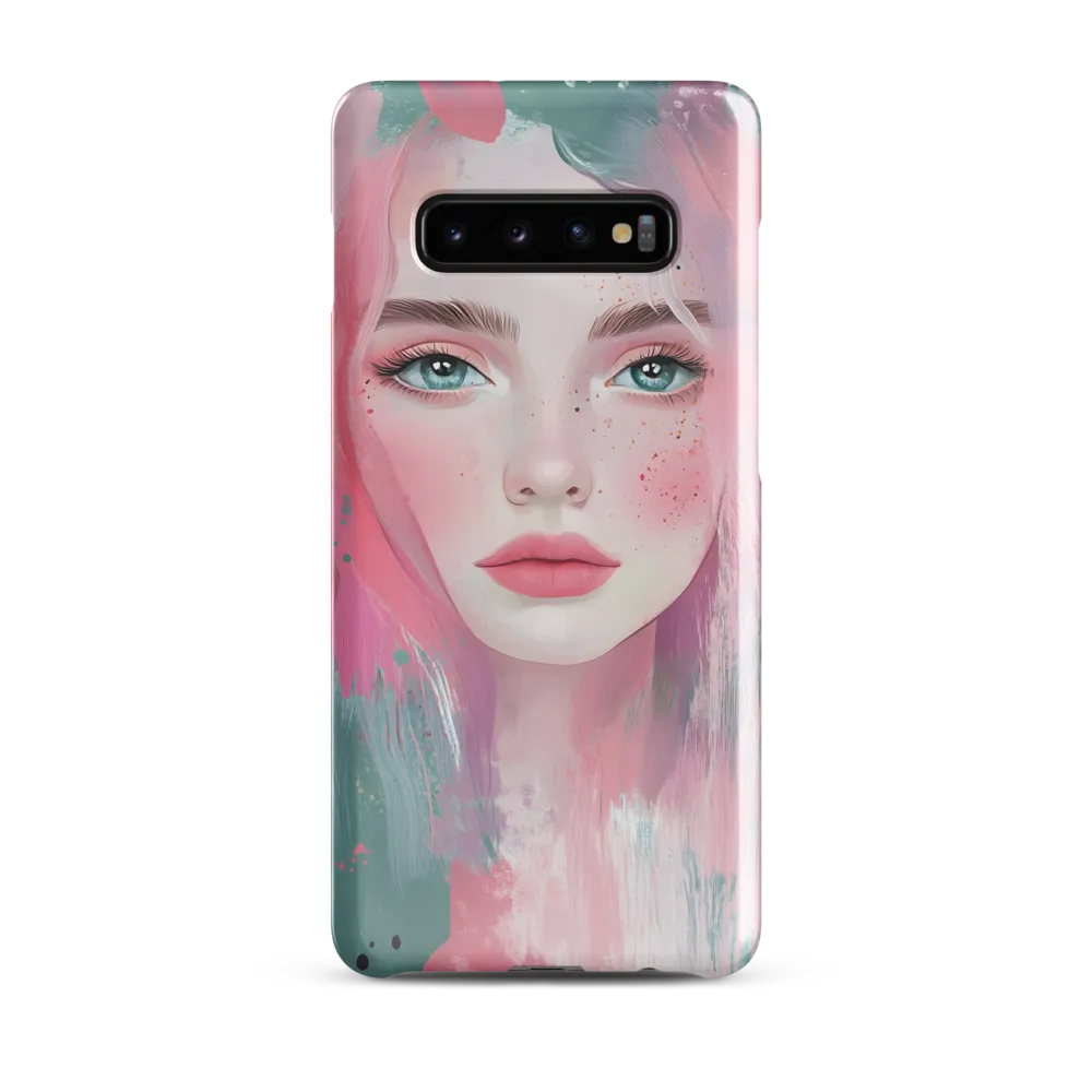 Dreamy Serenity: A Contemporary Portrait | Phone Case |  S10 Plus | Snap Case | Glossy