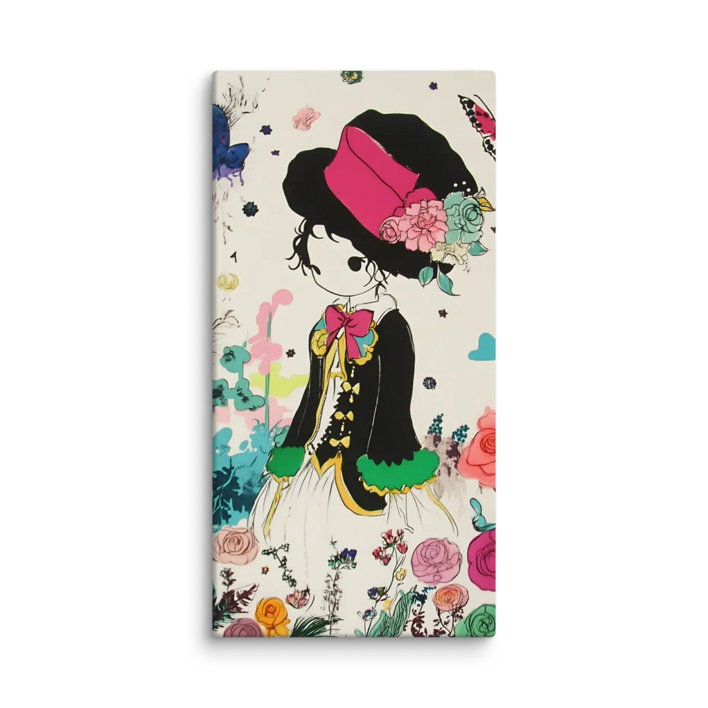 Whimsical Garden Reverie | Canvas | 20″×40″