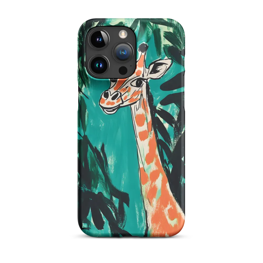 Curious Giraffe in Lush Greenery | Phone Case |  15 Pro Max | Snap Case | Matte