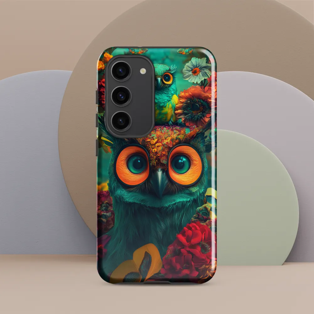 Majestic Harmony: The Floral Owl