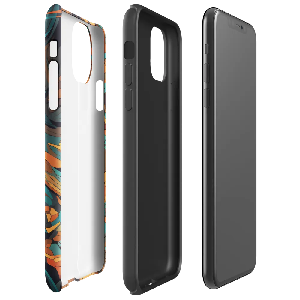 Fierce Royalty: A Geometric Exploration of Lions | Phone Case |  11 Pro Max | Tough Case | Glossy