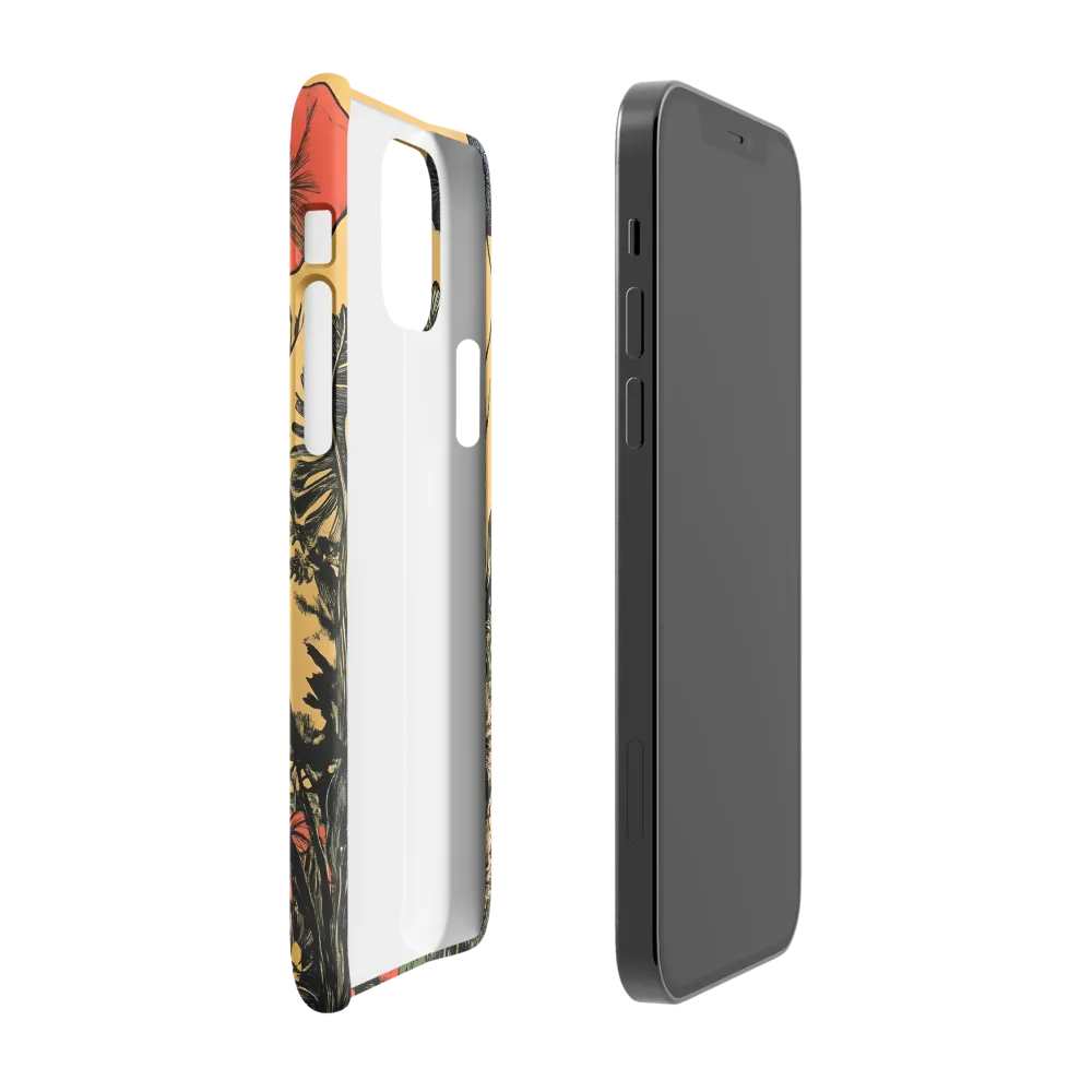 Floral Majesty: The Elephant's Sanctuary | Phone Case |  12 | Snap Case | Matte