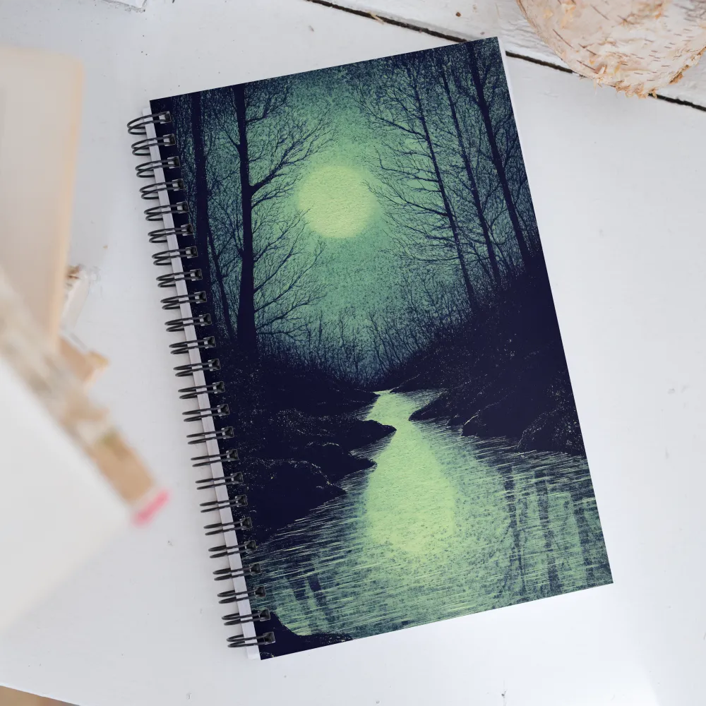 Lunar Reflections | Spiral Notebook