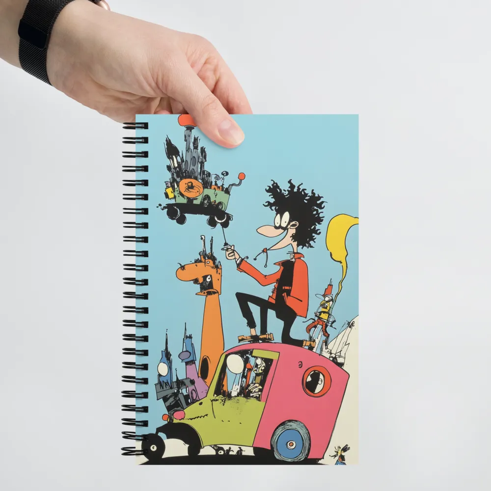 Whimsical Urban Adventure | Spiral Notebook