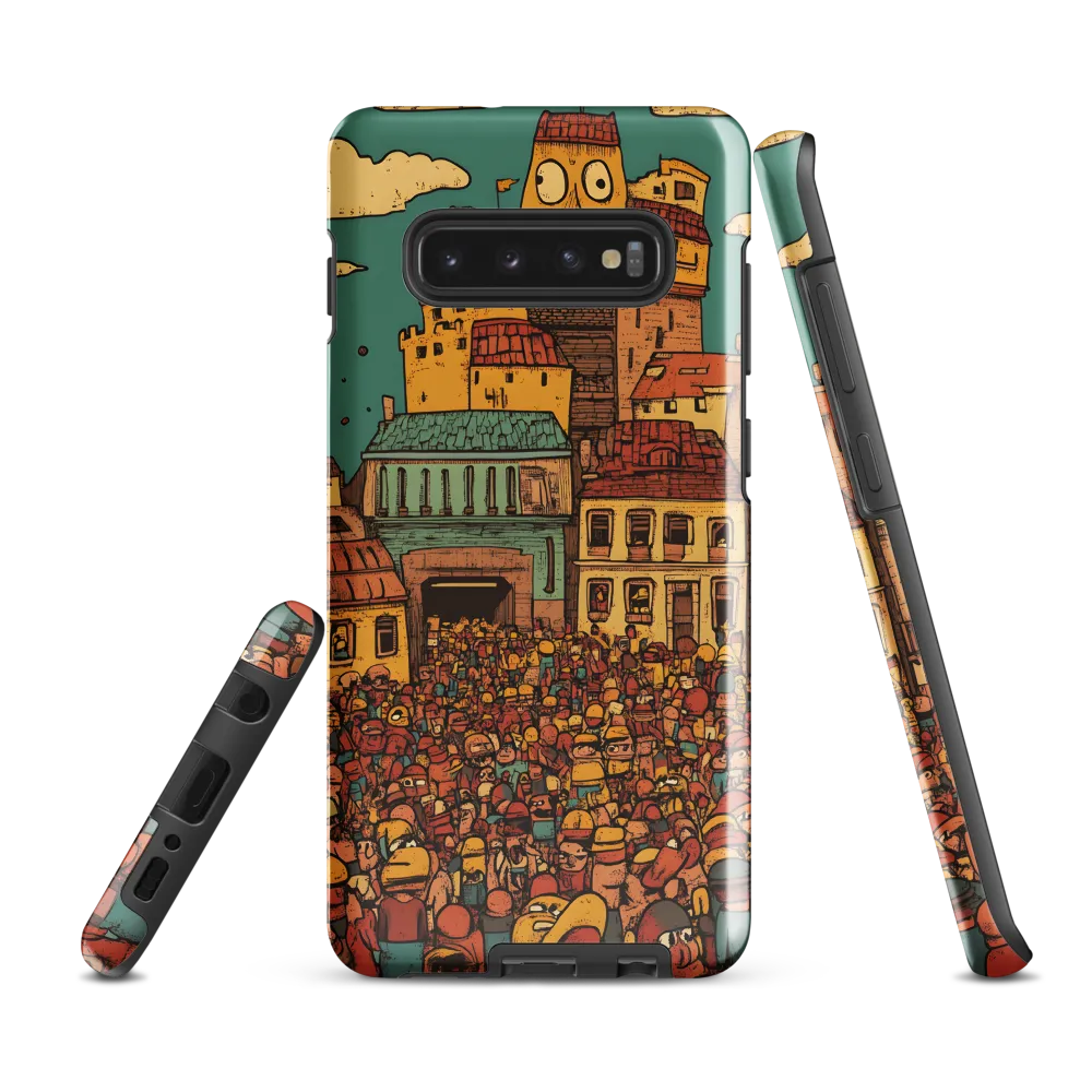 The Quirky City Gathering | Phone Case |  S10 Plus | Tough Case | Glossy