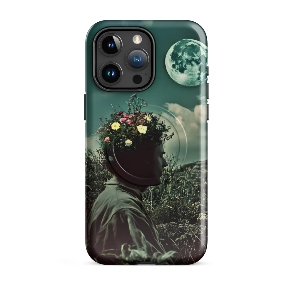 Moonlit Blossom | Phone Case |  15 Pro Max | MagSafe® Tough Case | Glossy