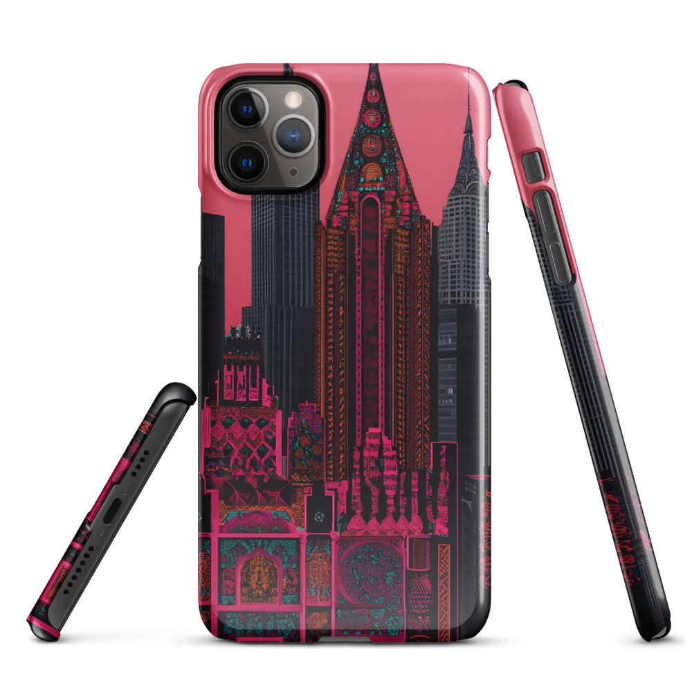 Urban Vibrance: A Digital Exploration of Skyscrapers | Phone Case |  11 Pro Max | Snap Case | Glossy