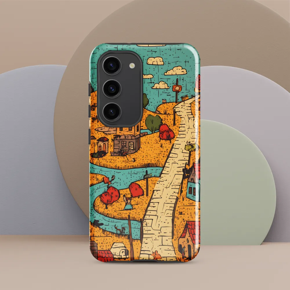 Whimsical Village Landscape