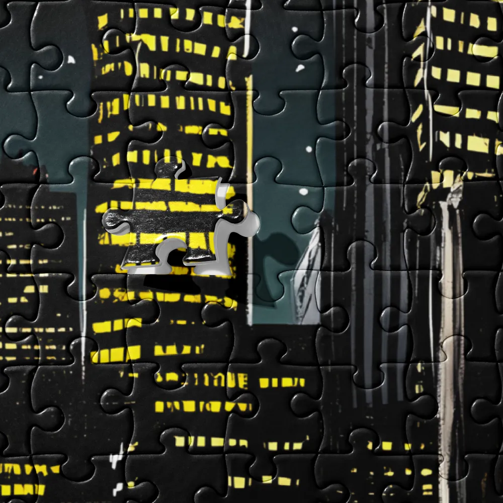 Nocturnal Cityscape: The Hidden Alley | Jigsaw Puzzle | 252/520 pieces