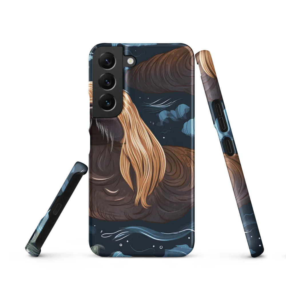 Whimsical Walruses in Deep Blue