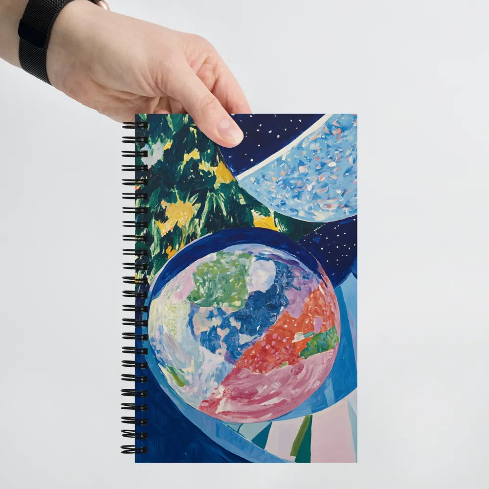 Celestial Orbs of Color | Spiral Notebook