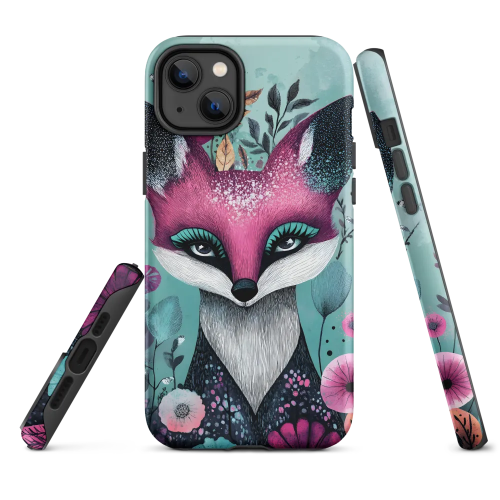 Whimsical Fox Among Blossoms | Phone Case |  14 Plus | Tough Case | Matte