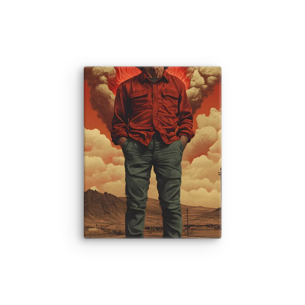 Defiant Spirit in a Surreal Landscape | Thin Canvas | 8″×10″