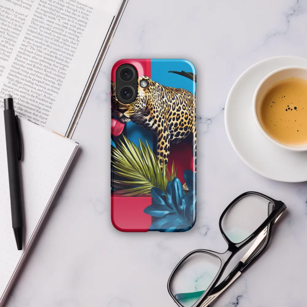 Playful Leopard in Vibrant Paradise