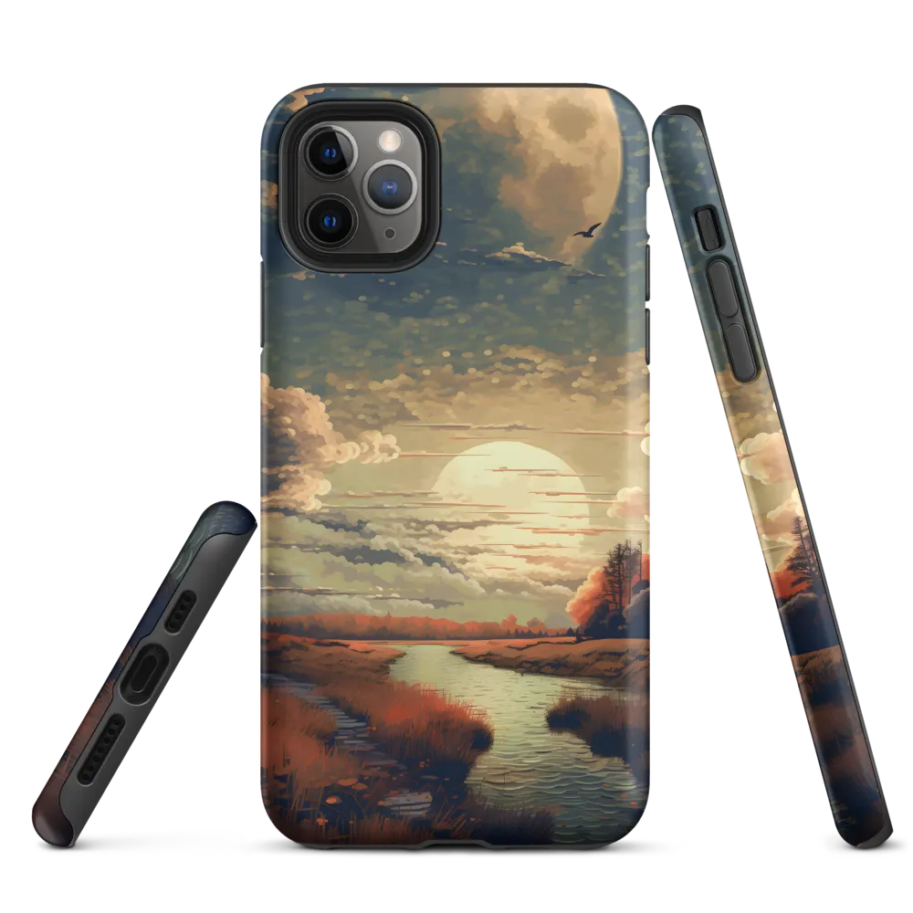 Whispers of Dusk: A Tranquil River Landscape