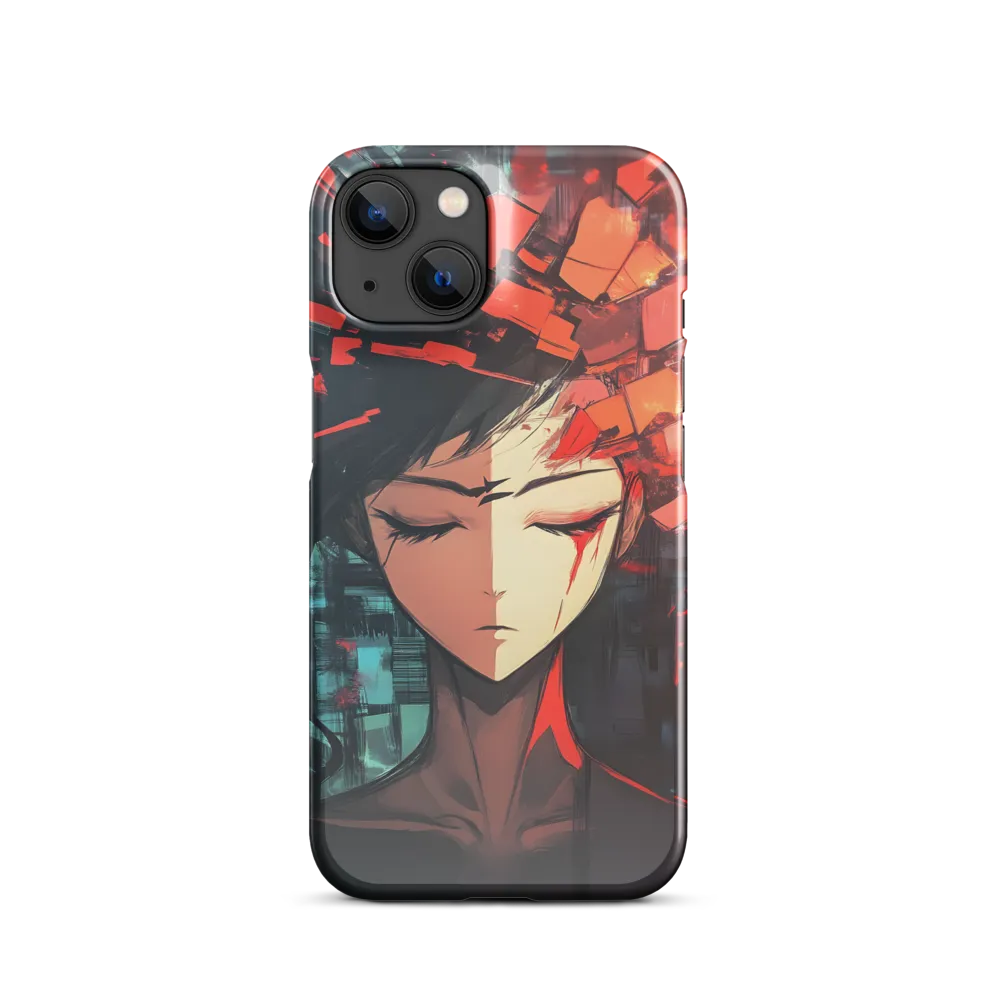 Fragmented Mind: The Silent Struggle | Phone Case |  14 | Snap Case | Glossy