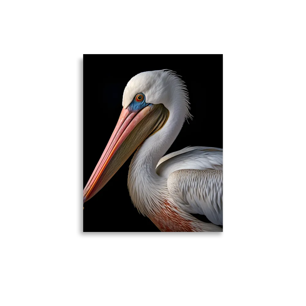 Elegance in White: The Pelican | Poster | 11″×14″