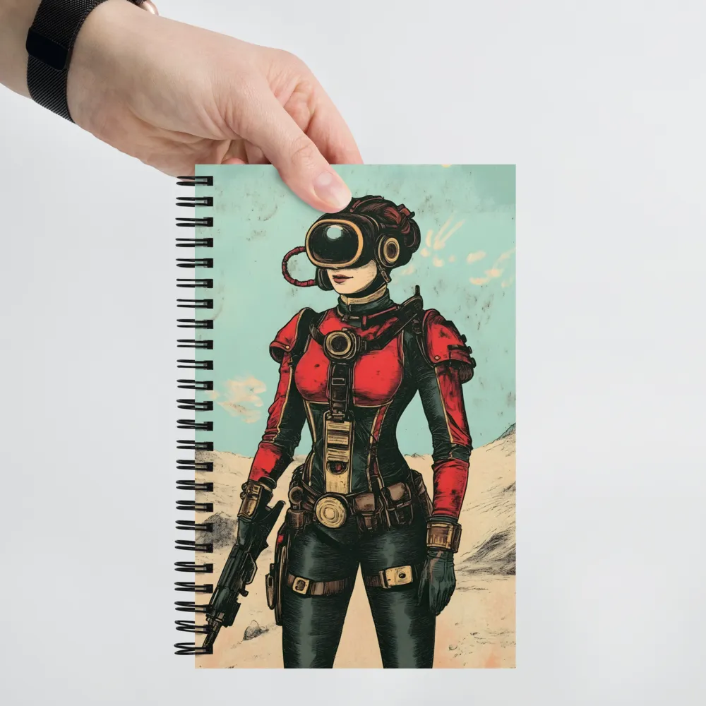 Futuristic Explorer: A Steampunk Adventure | Spiral Notebook