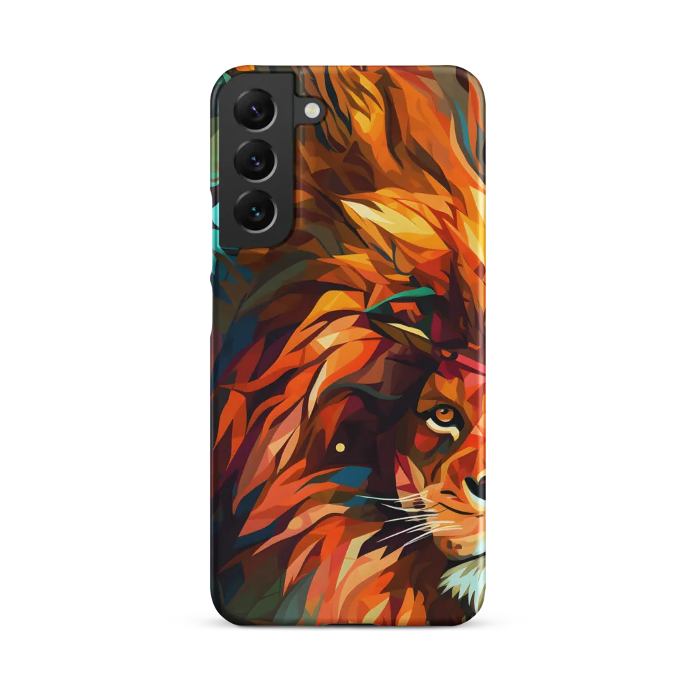 Majestic Gaze: The Polygonal Lion