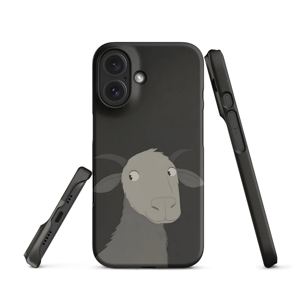 Whimsical Goat in Darkness