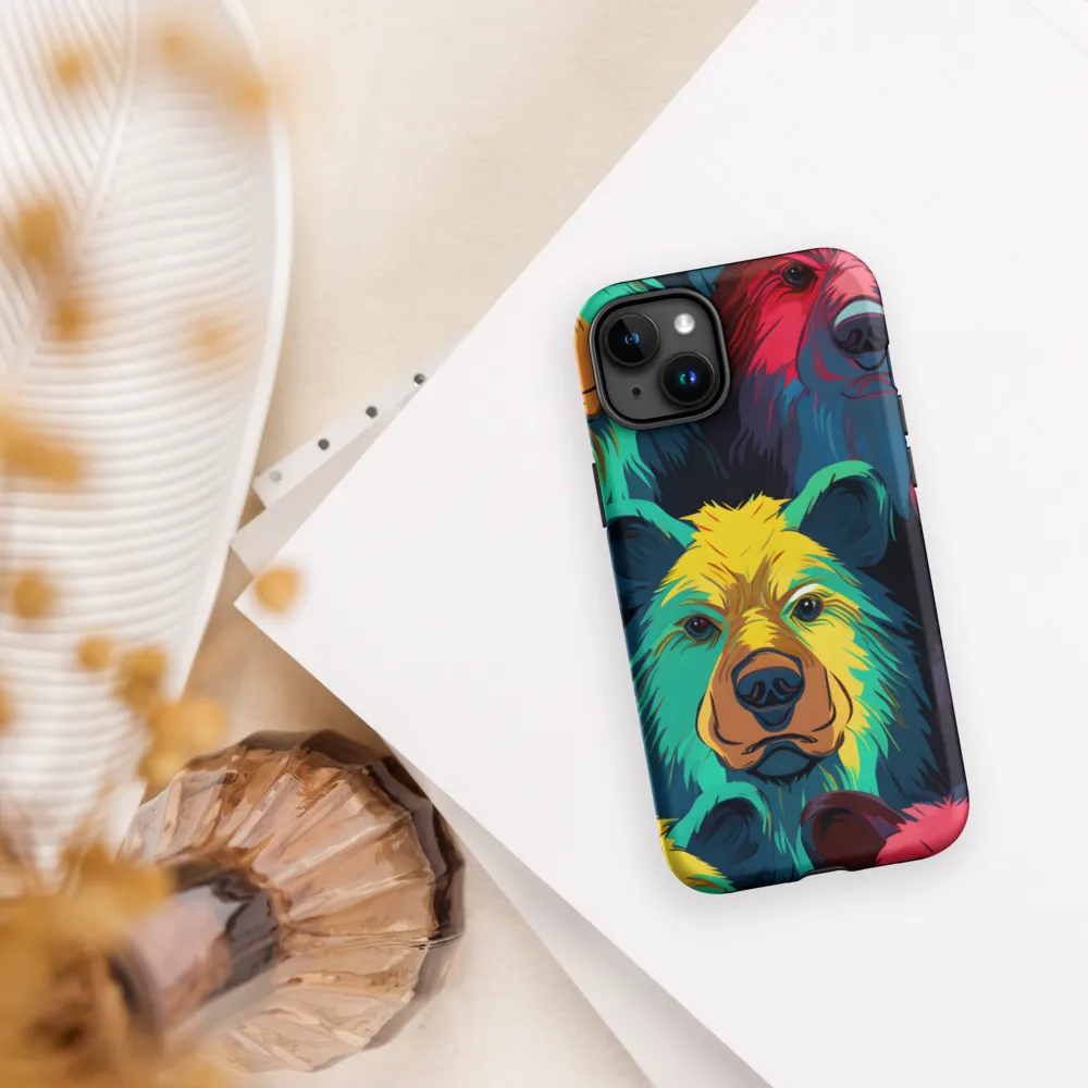 The Colorful Essence of Bears | Phone Case |  15 Plus | Tough Case | Matte