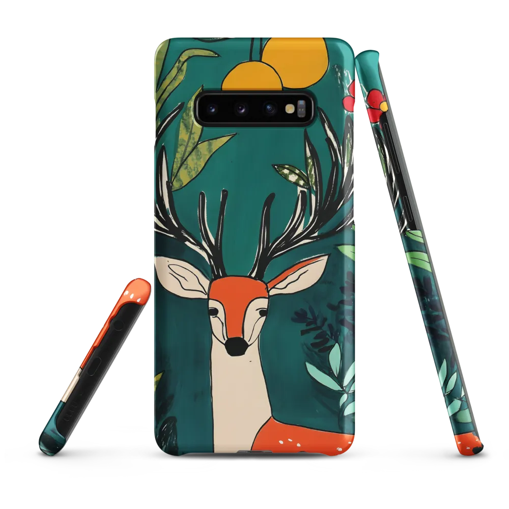 Nature's Embrace: The Majestic Deer | Phone Case |  S10 Plus | Snap Case | Matte