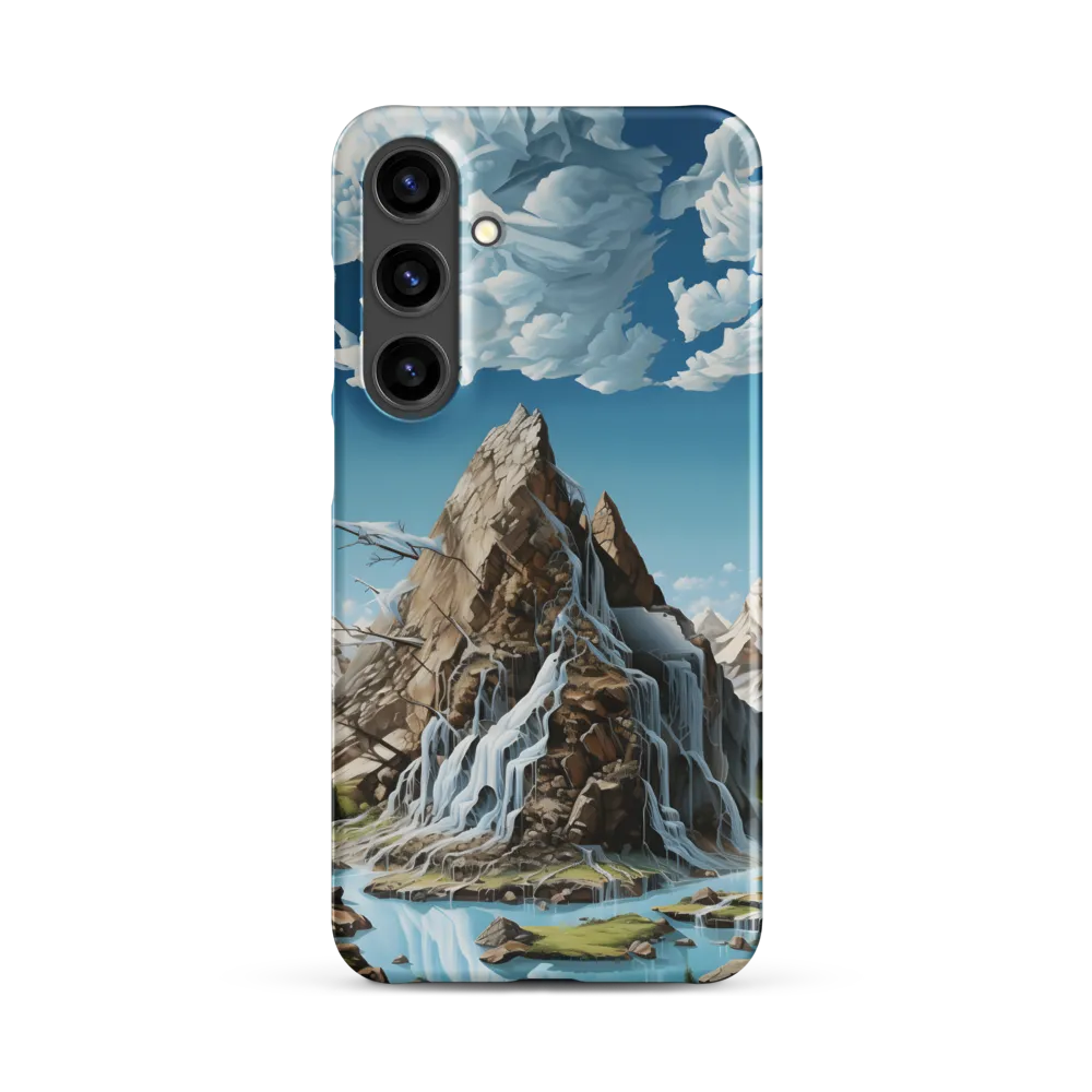 Majestic Cascade: A Mountain Masterpiece | Phone Case |  S24 Plus | Snap Case | Matte