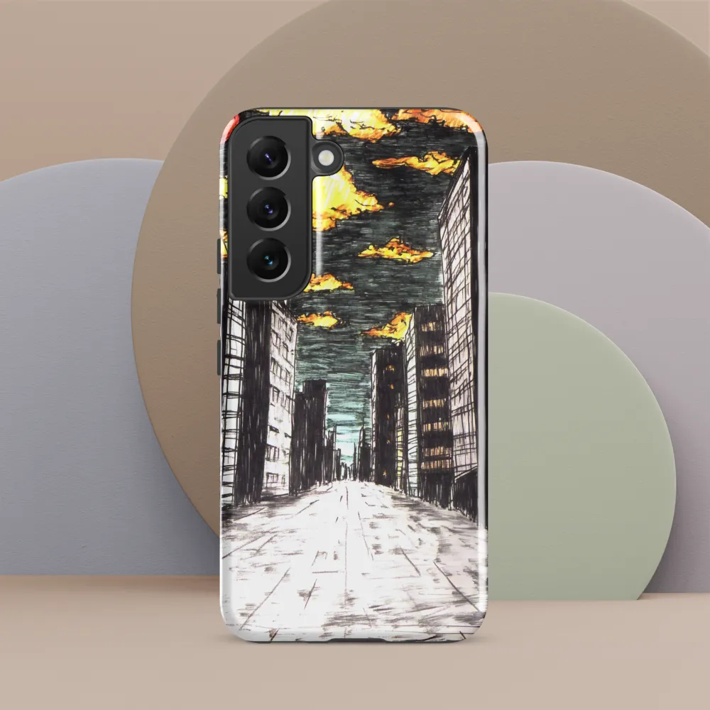 Eclipsed Cityscape