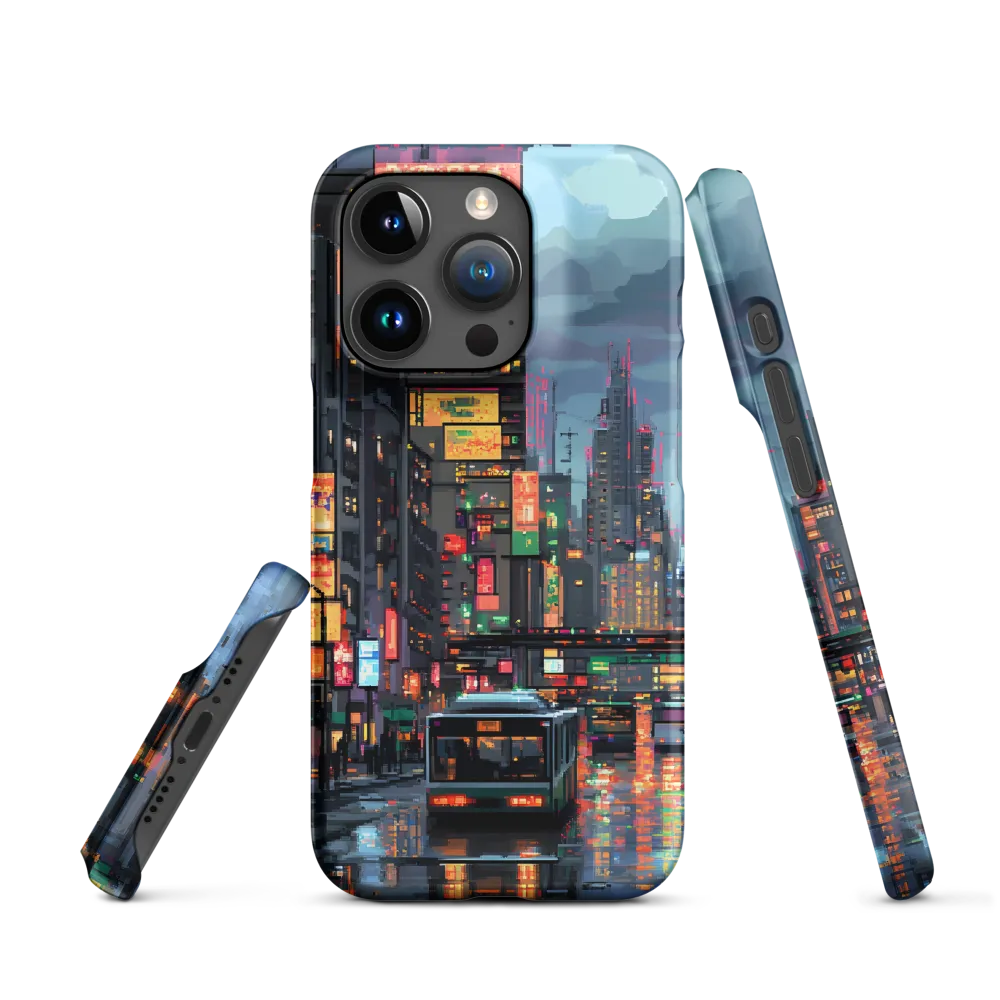 Neon Dreams: A Pixelated Urban Night