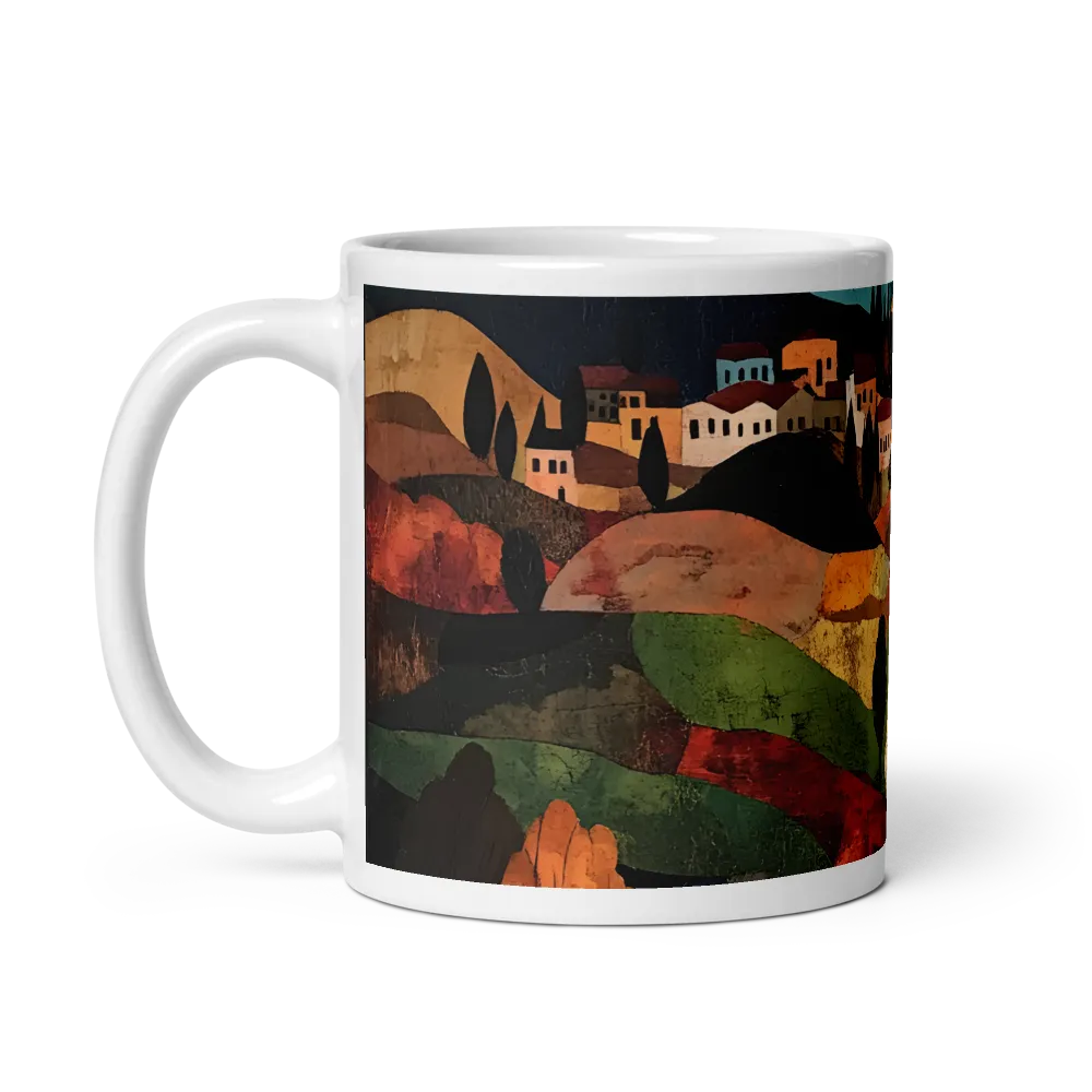 Harmony in Colorful Hills | Mug with White inside | 11 oz